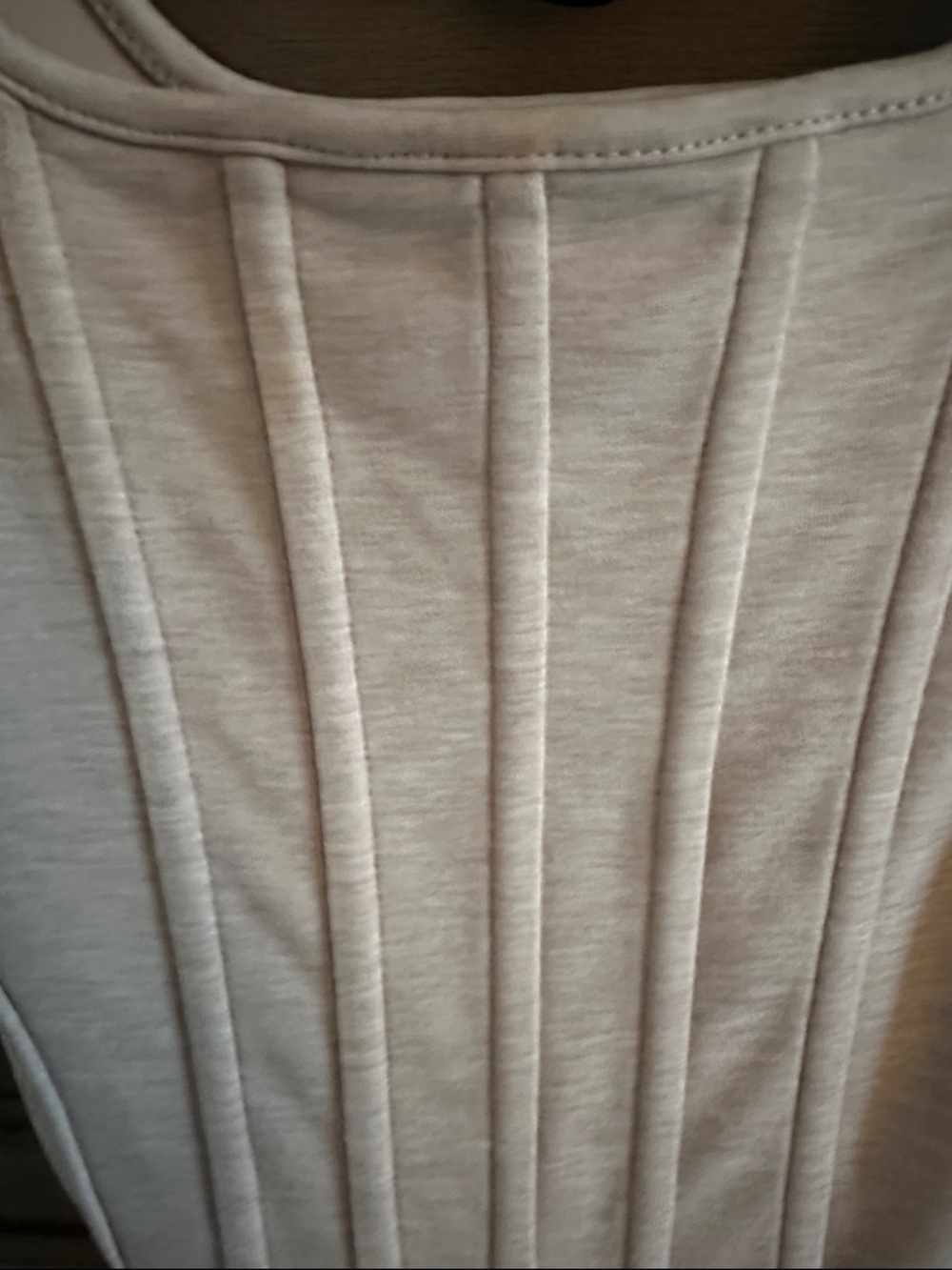 Express Beige Ribbed Crop Tank Top - Picture 4 of 4